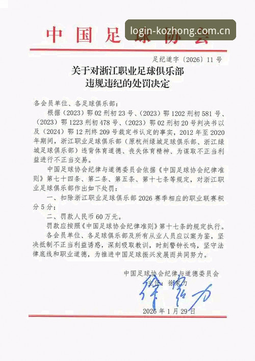 kok中欧下载安全吗 足协第三批禁足令详解:从高管到球员的行业整治风暴